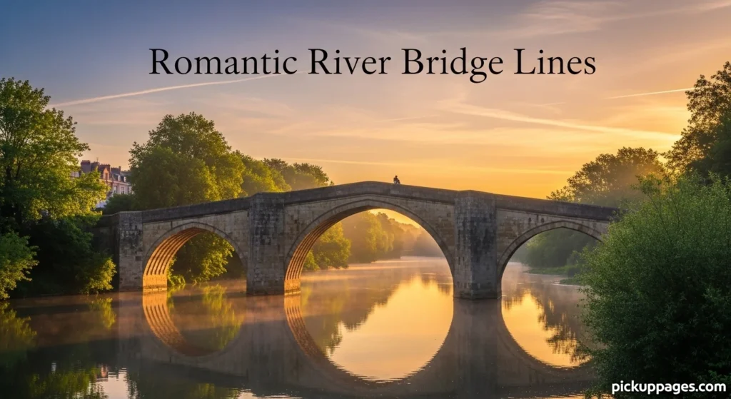Romantic River Bridge Lines