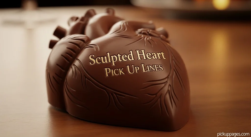 Sculpted Heart Pick Up Lines