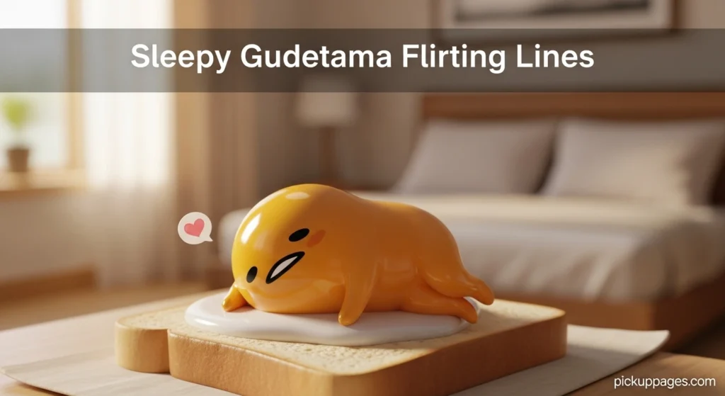 Sleepy Gudetama Flirting Lines