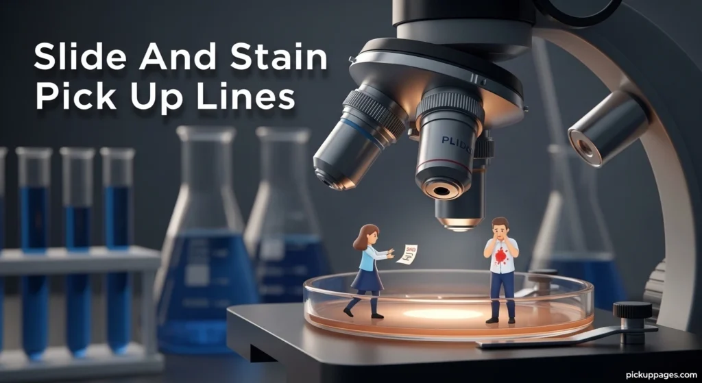 Slide And Stain Pick Up Lines