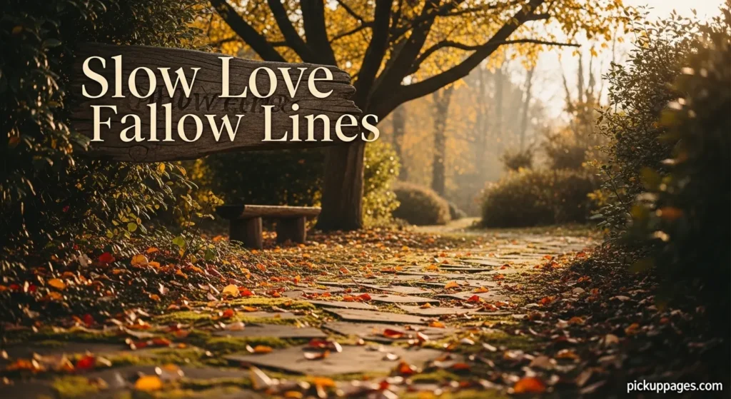 Slow Love Fallow Lines