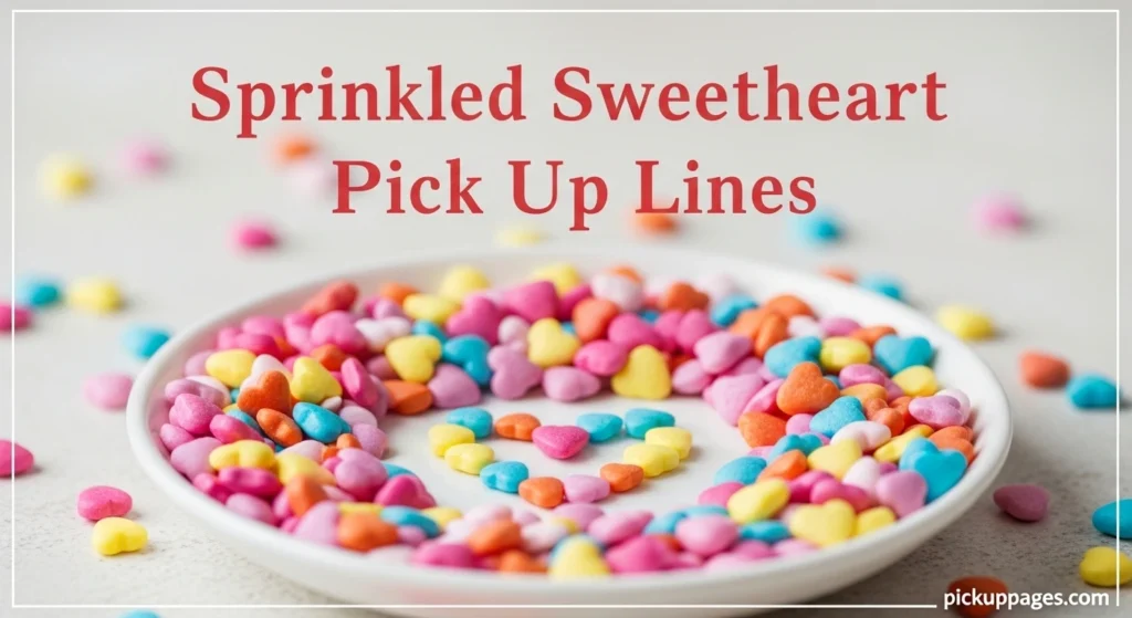 Sprinkled Sweetheart Pick Up Lines