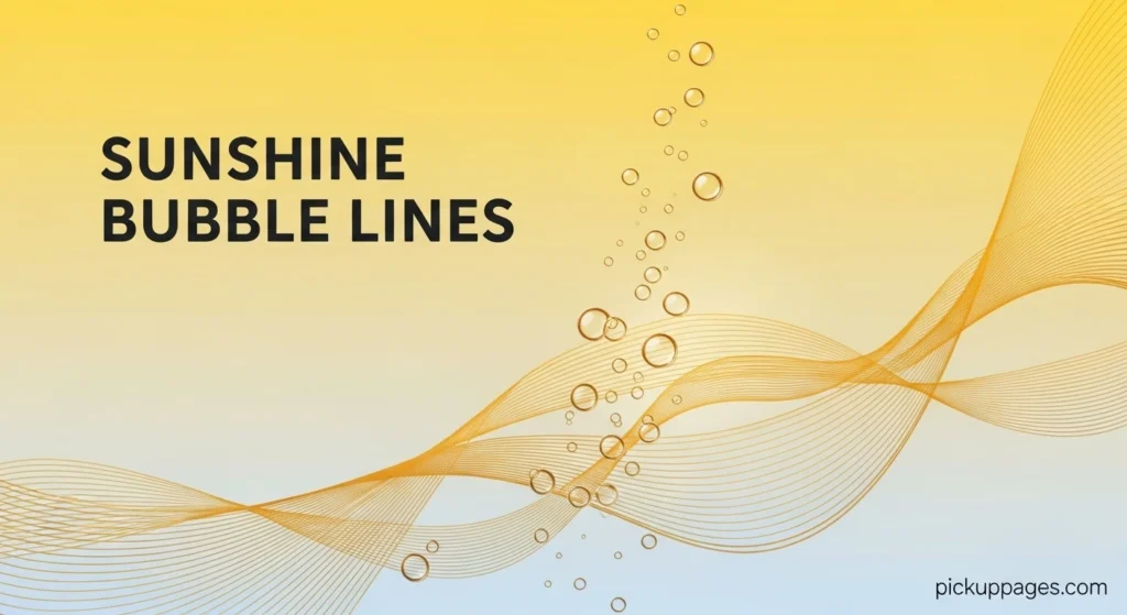 Sunshine Bubble Lines