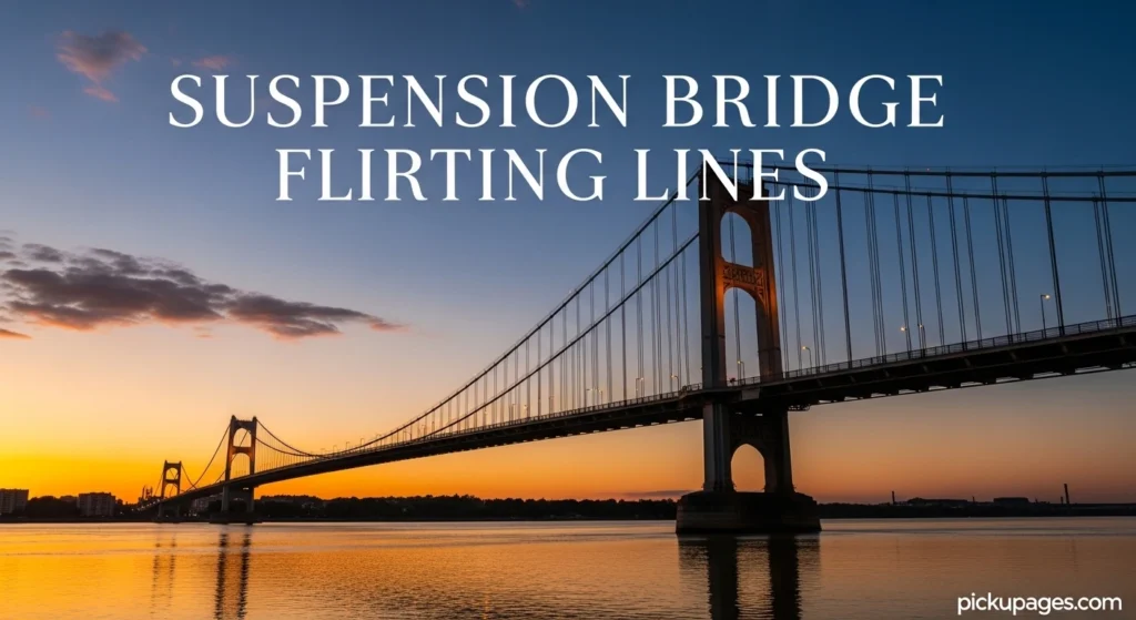 Suspension Bridge Flirting Lines