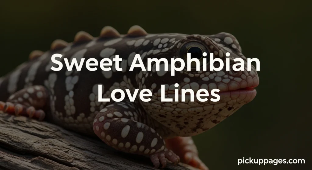 Sweet Amphibian Love Lines