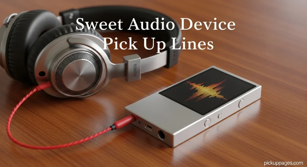 Sweet Audio Device Pick Up Lines