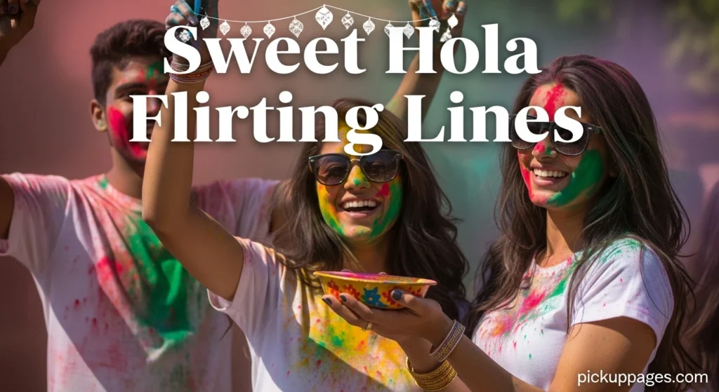 Sweet Holi Flirting Lines