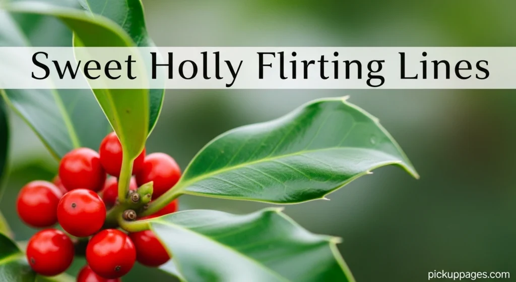 Sweet Holly Flirting Lines