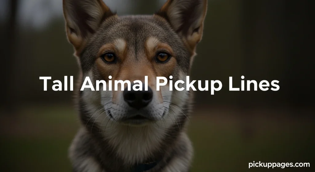 Tall Animal Pickup Lines