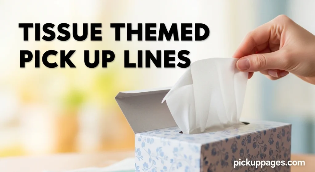 Tissue Themed Pick Up Lines