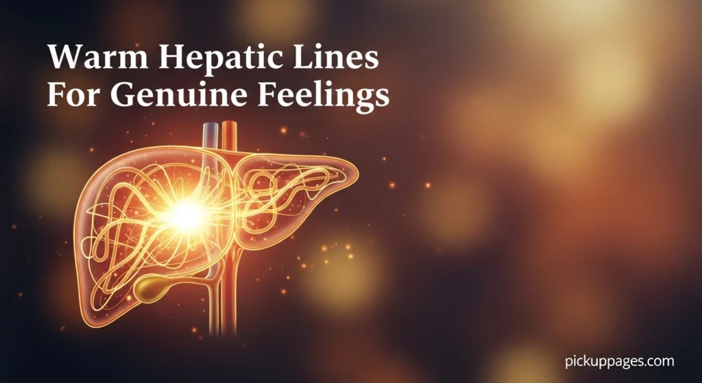 Warm Hepatic Lines For Genuine Feelings