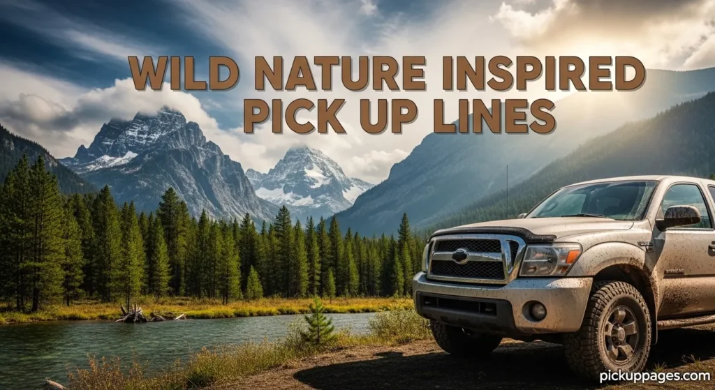 Wild Nature Inspired Pick Up Lines