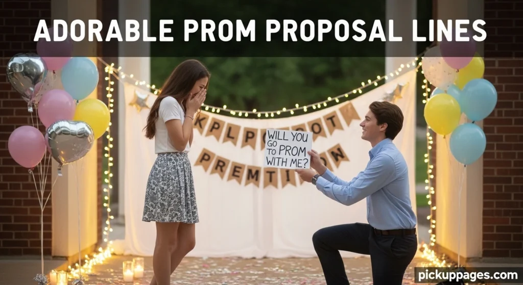 Adorable Prom Proposal Lines