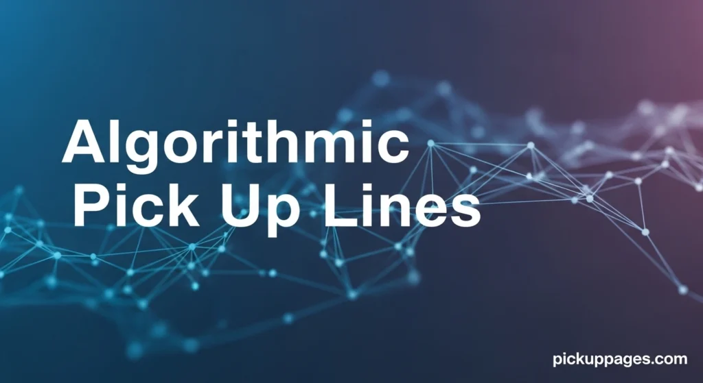 Algorithmic Pick Up Lines