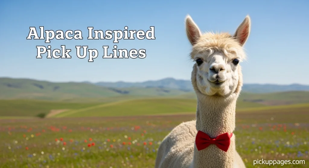 Alpaca Inspired Pick Up Lines