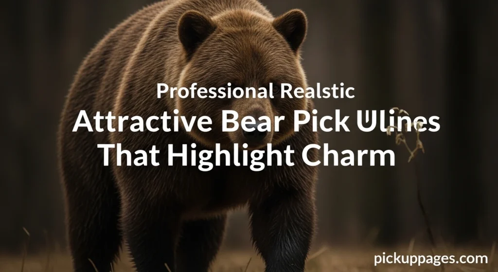Attractive Bear Pick Up Lines That Highlight Charm