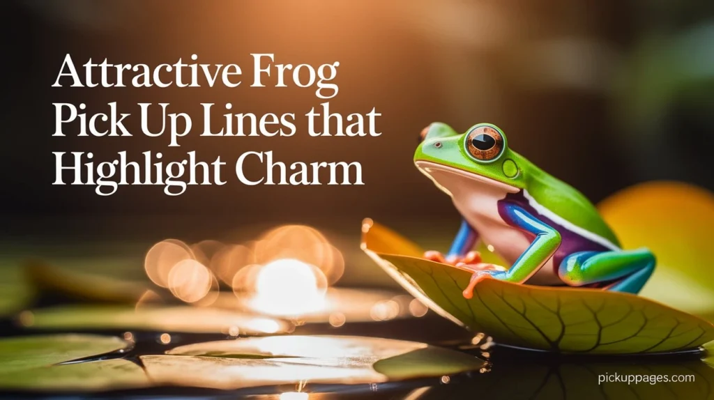 Attractive Frog Pick Up Lines That Highlight Charm