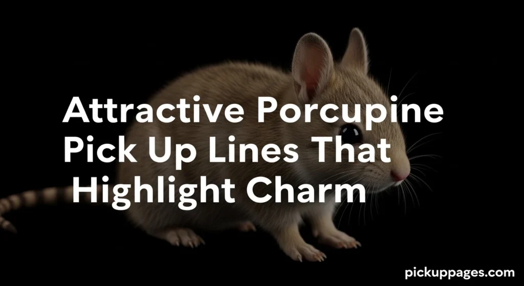 Attractive Porcupine Pick Up Lines That Highlight Charm