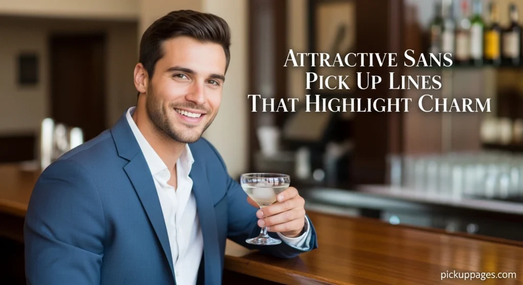Attractive Sans Pick Up Lines That Highlight Charm