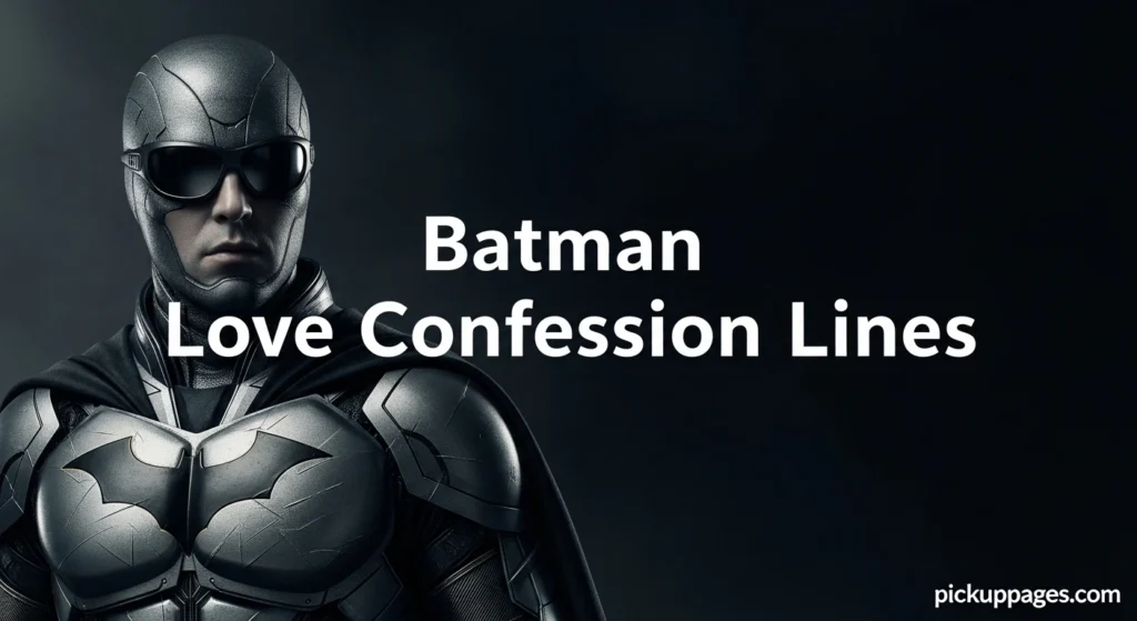 Batman Love Confession Lines