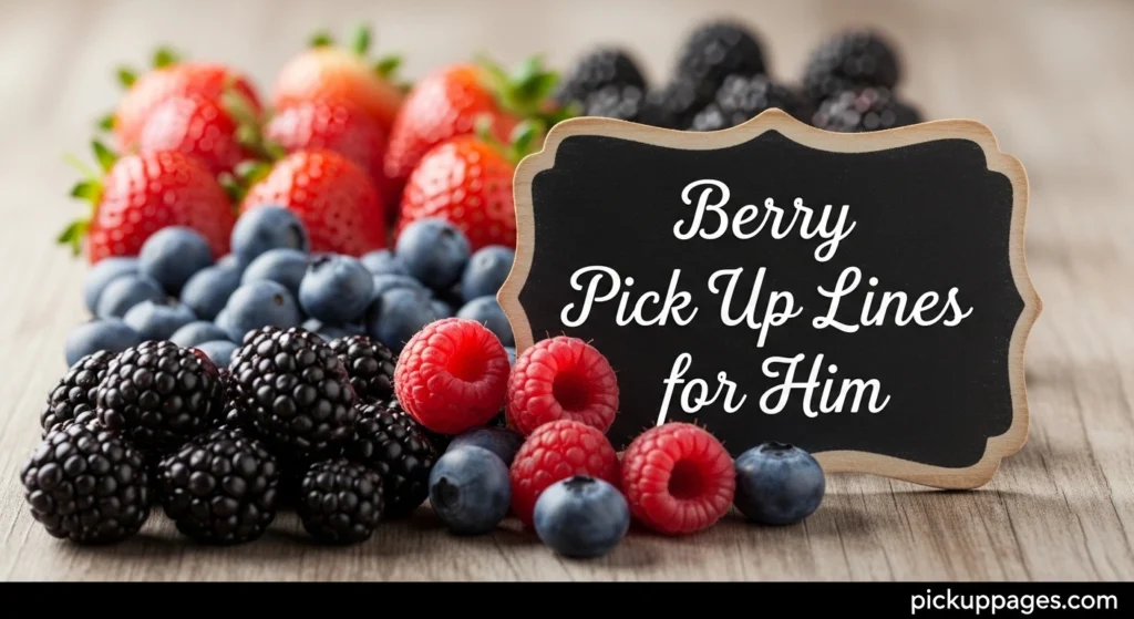 Berry Pick Up Lines for Him