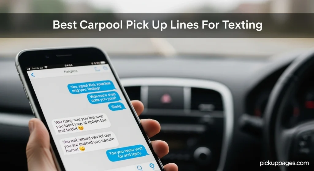 Best Carpool Pick Up Lines For Texting