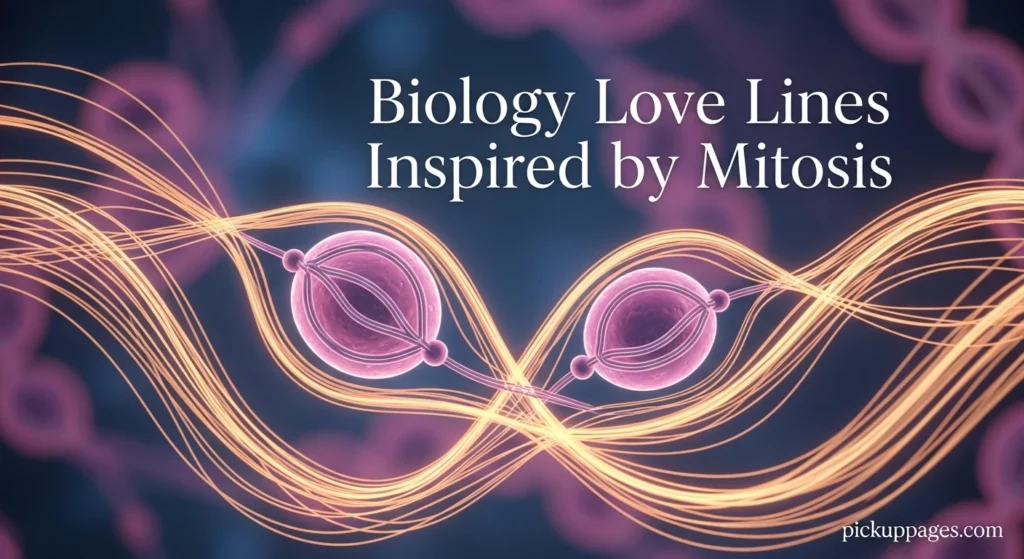 Biology Love Lines Inspired by Mitosis