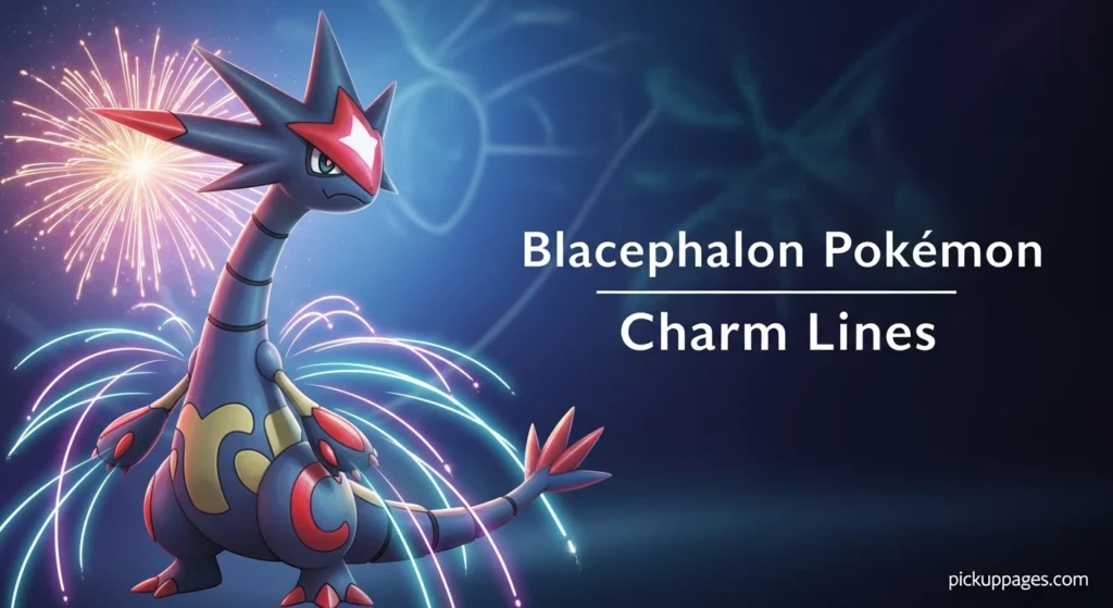 Blacephalon Pokémon Charm Lines