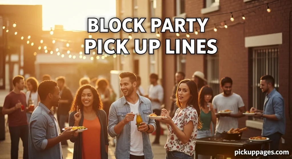 Block Party Pick Up Lines