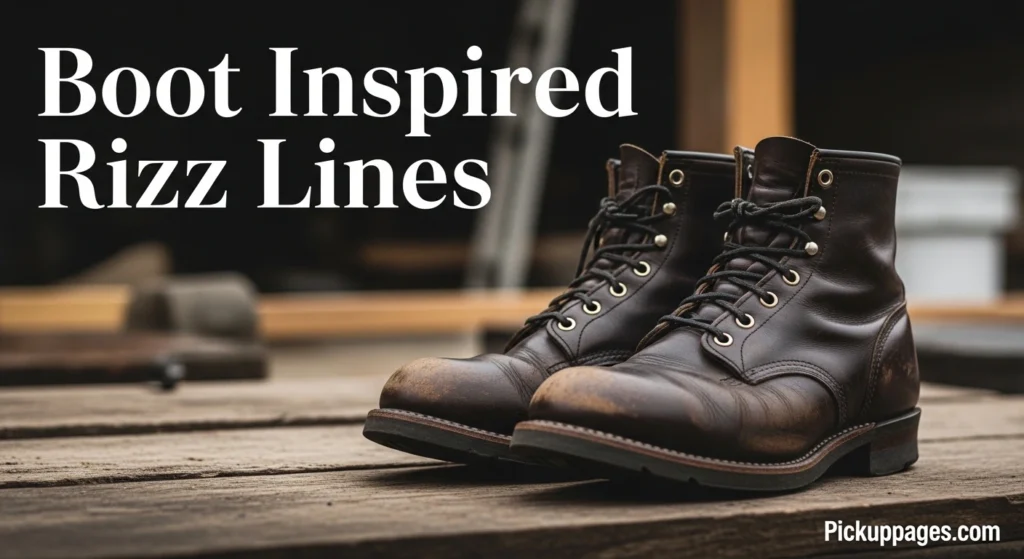 Boot Inspired Rizz Lines