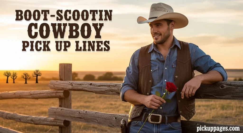 Boot-Scootin Cowboy Pick Up Lines