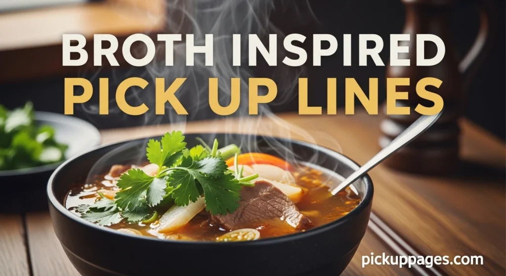 Broth Inspired Pick Up Lines