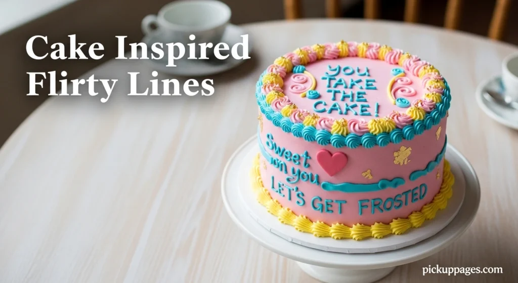 Cake Inspired Flirty Lines