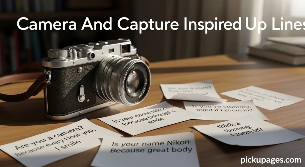Camera And Capture Inspired Pick Up Lines