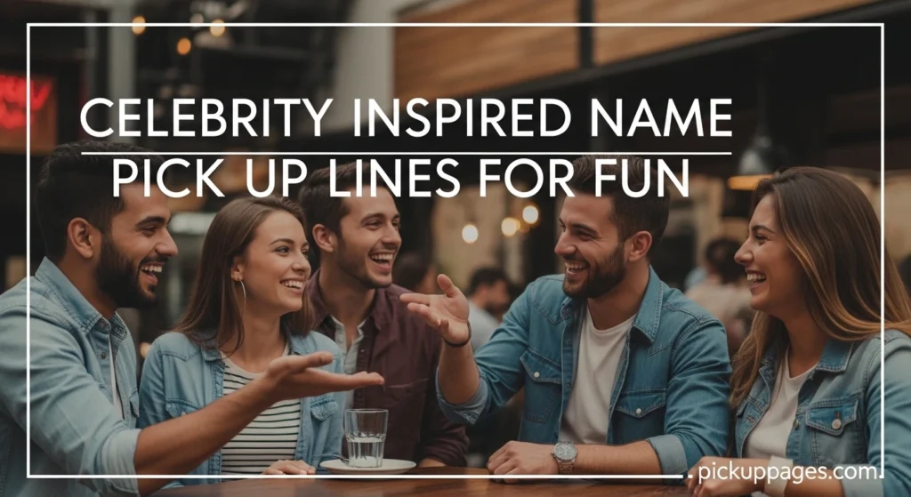 Celebrity Inspired Name Pick Up Lines for Fun