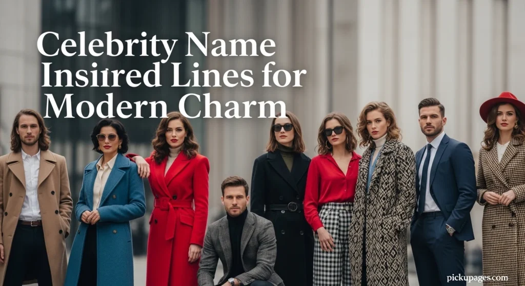 Celebrity Name Inspired Lines for Modern Charm