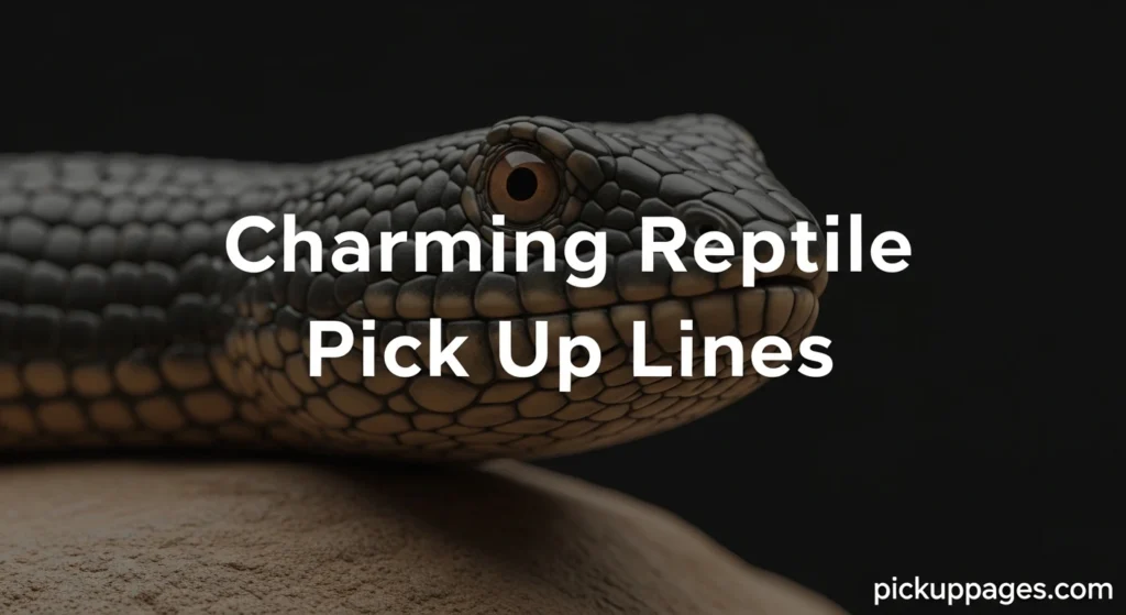 Charming Reptile Pick Up Lines