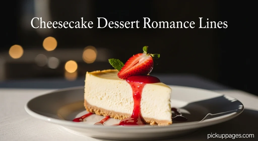 Cheesecake Dessert Romance Lines