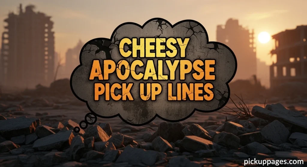 Cheesy Apocalypse Pick Up Lines