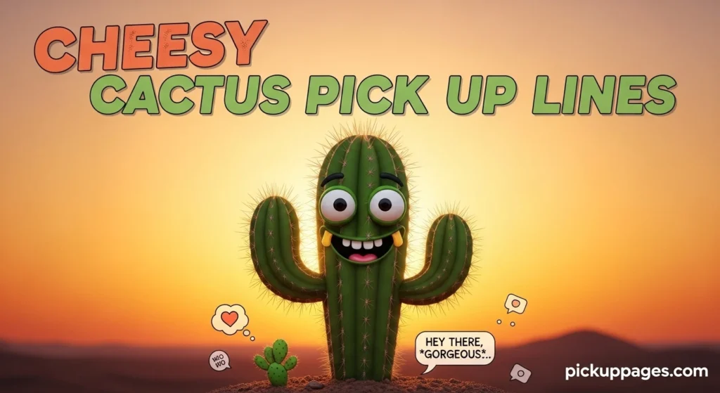 Cheesy Cactus Pick Up Lines
