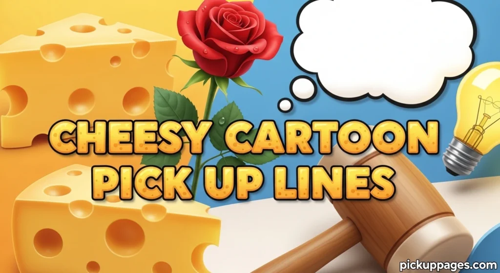Cheesy Cartoon Pick Up Lines