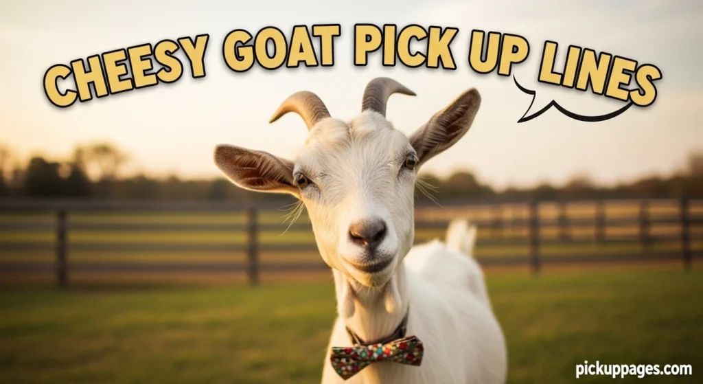 Cheesy Goat Pick Up Lines