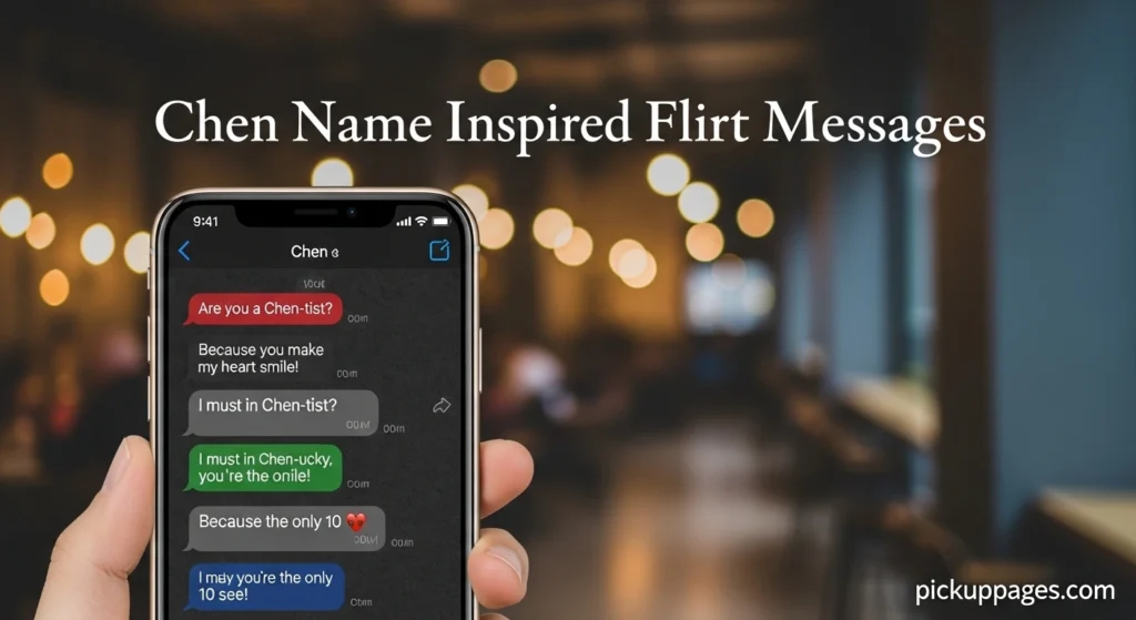 Chen Name Inspired Flirt Messages