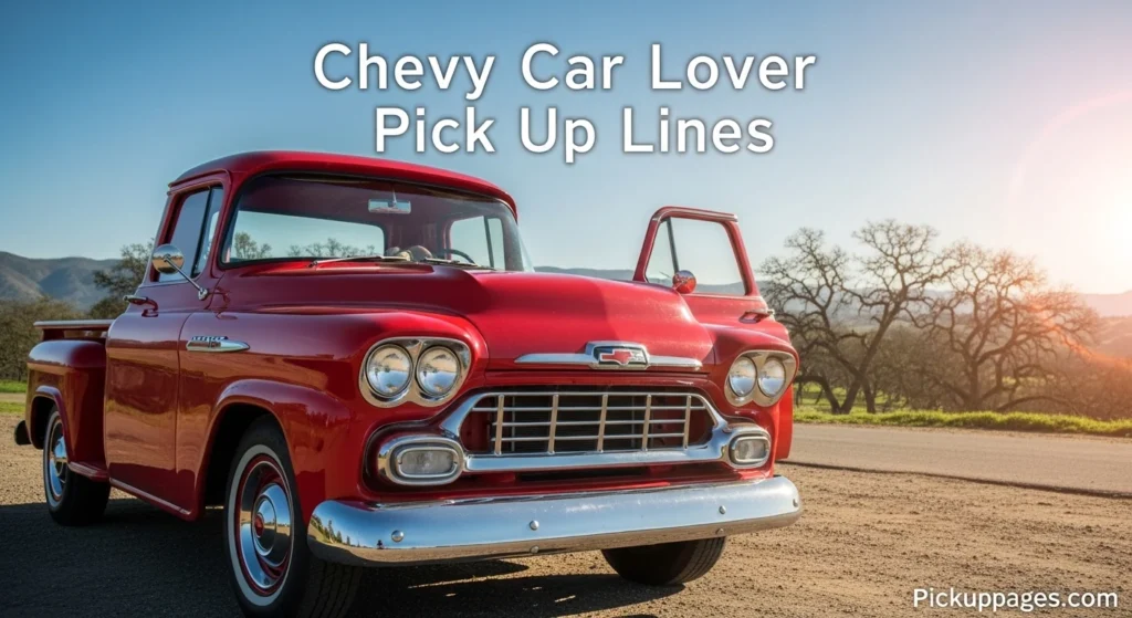 Chevy Car Lover Pick Up Lines