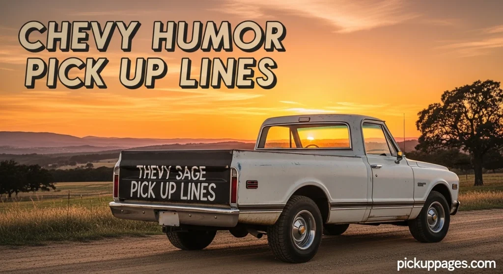 Chevy Humor Pick Up Lines