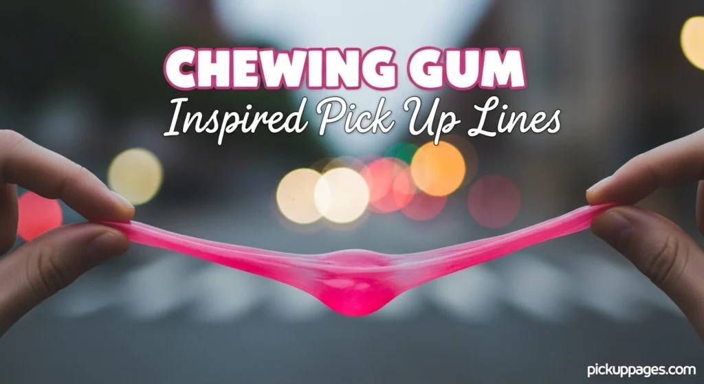 Chewing Gum Inspired Pick Up Lines