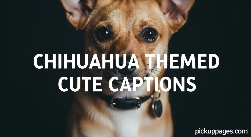 Chihuahua Themed Cute Captions