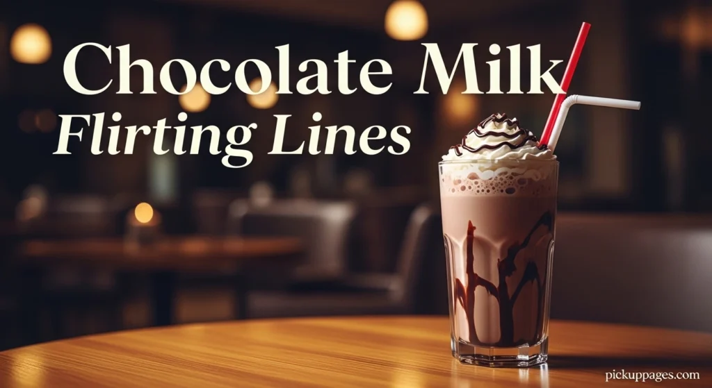 Chocolate Milk Flirting Lines