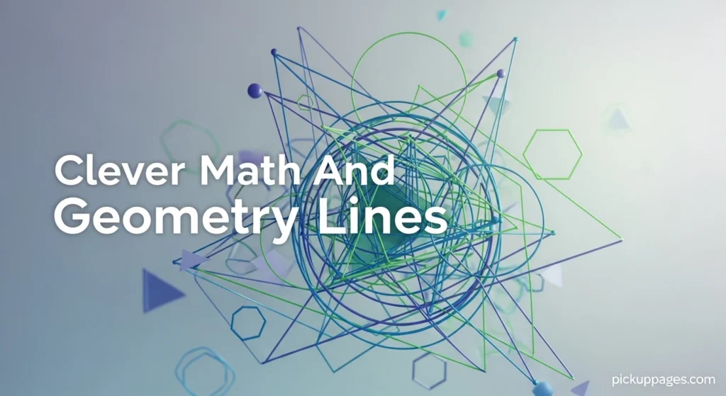 Clever Math And Geometry Lines