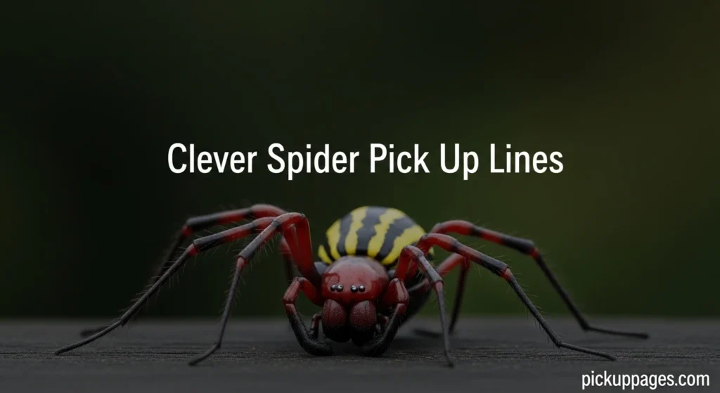 Clever Spider Pick Up Lines
